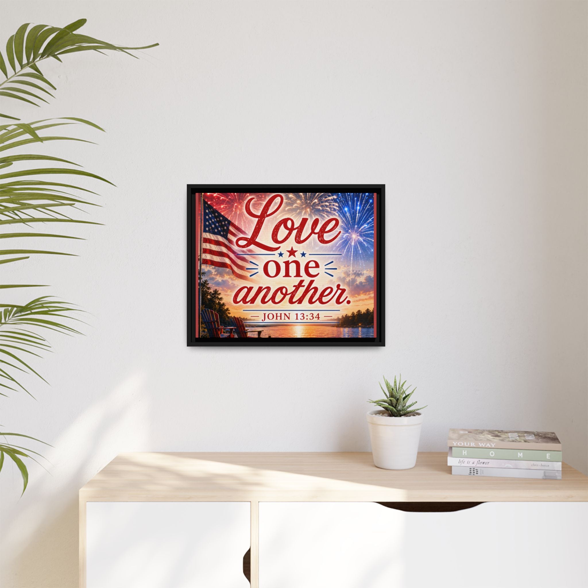 Matte Canvas, Framed (Multi-color)