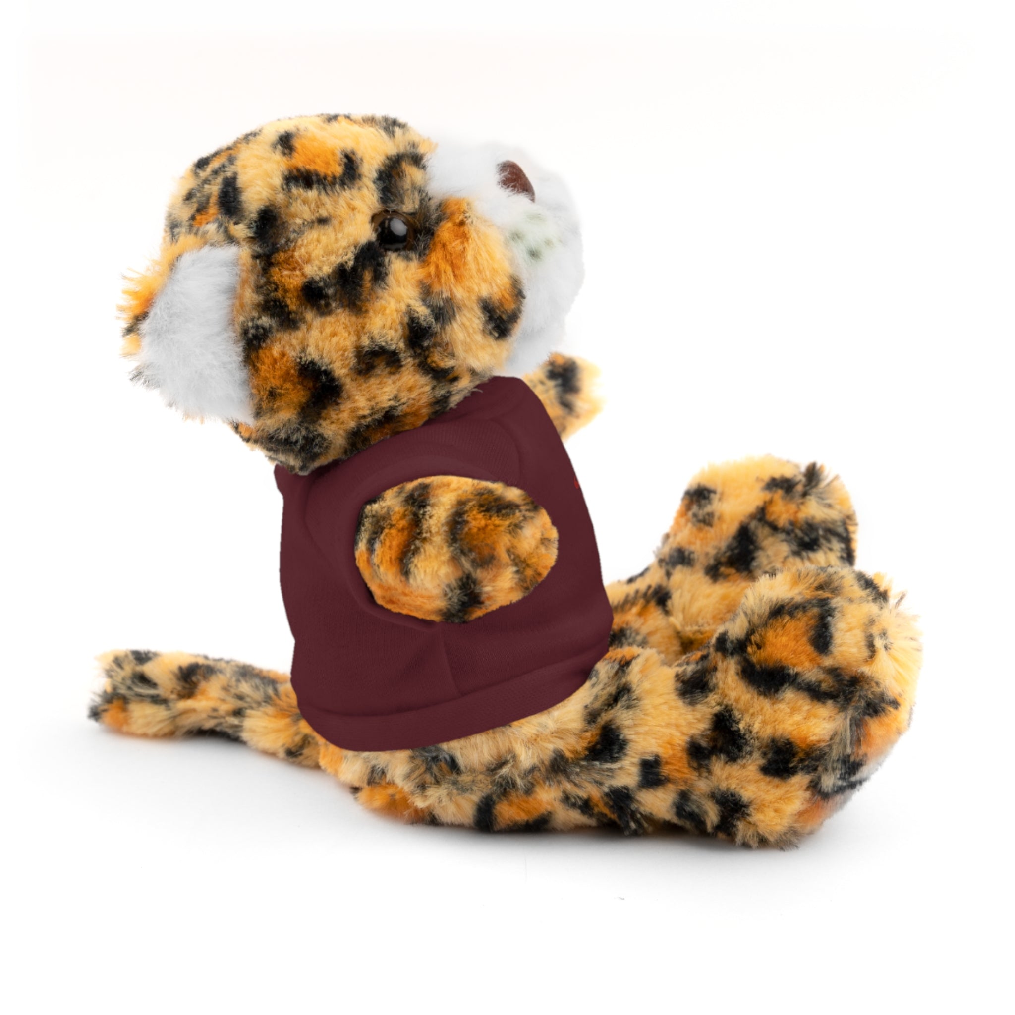 Plush Bear with “I am with you always.” — Matthew 28:20 Custom Tee – Soft Brown Teddy Gift