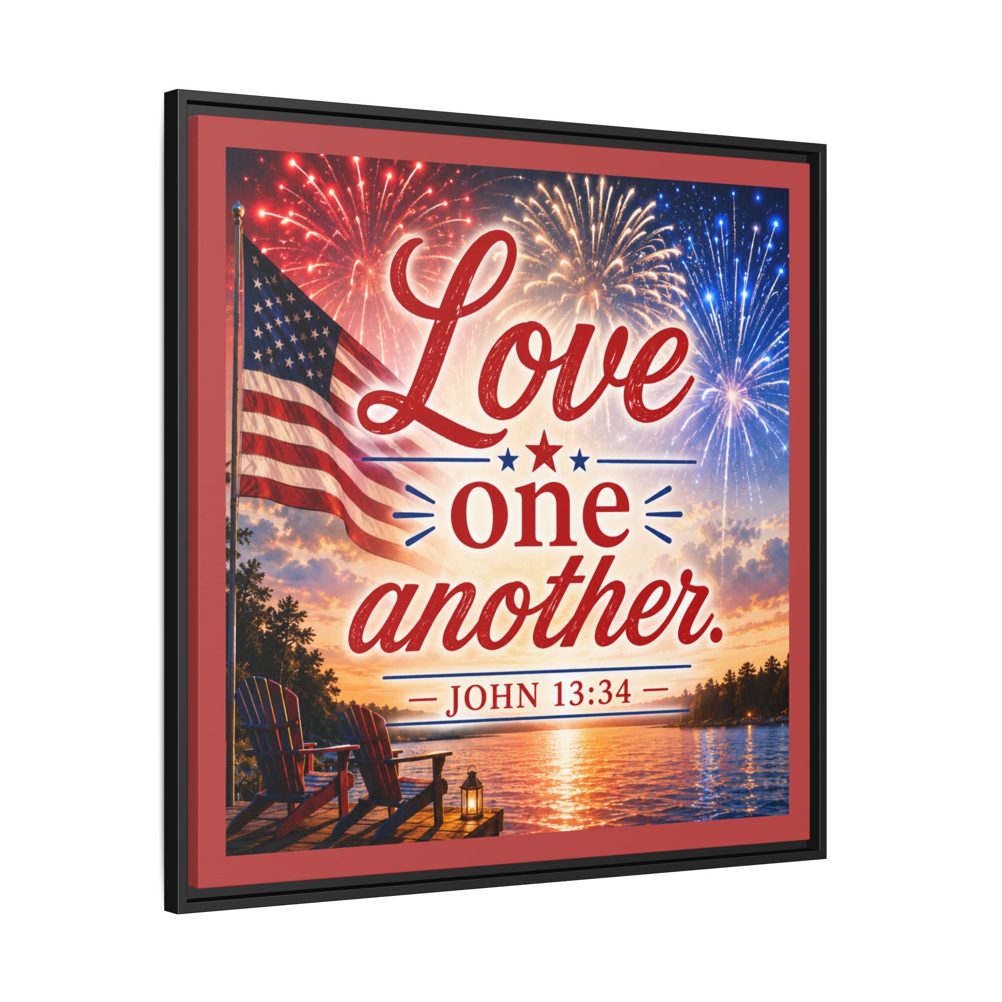 Matte Canvas, Framed (Multi-color)