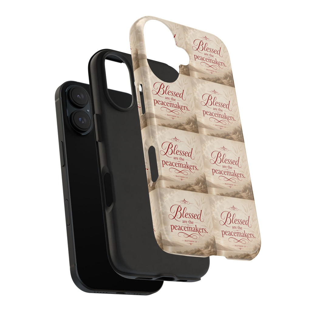Blessed Are the Peacemakers Phone Case — Christian Inspirational Tough Phone Case