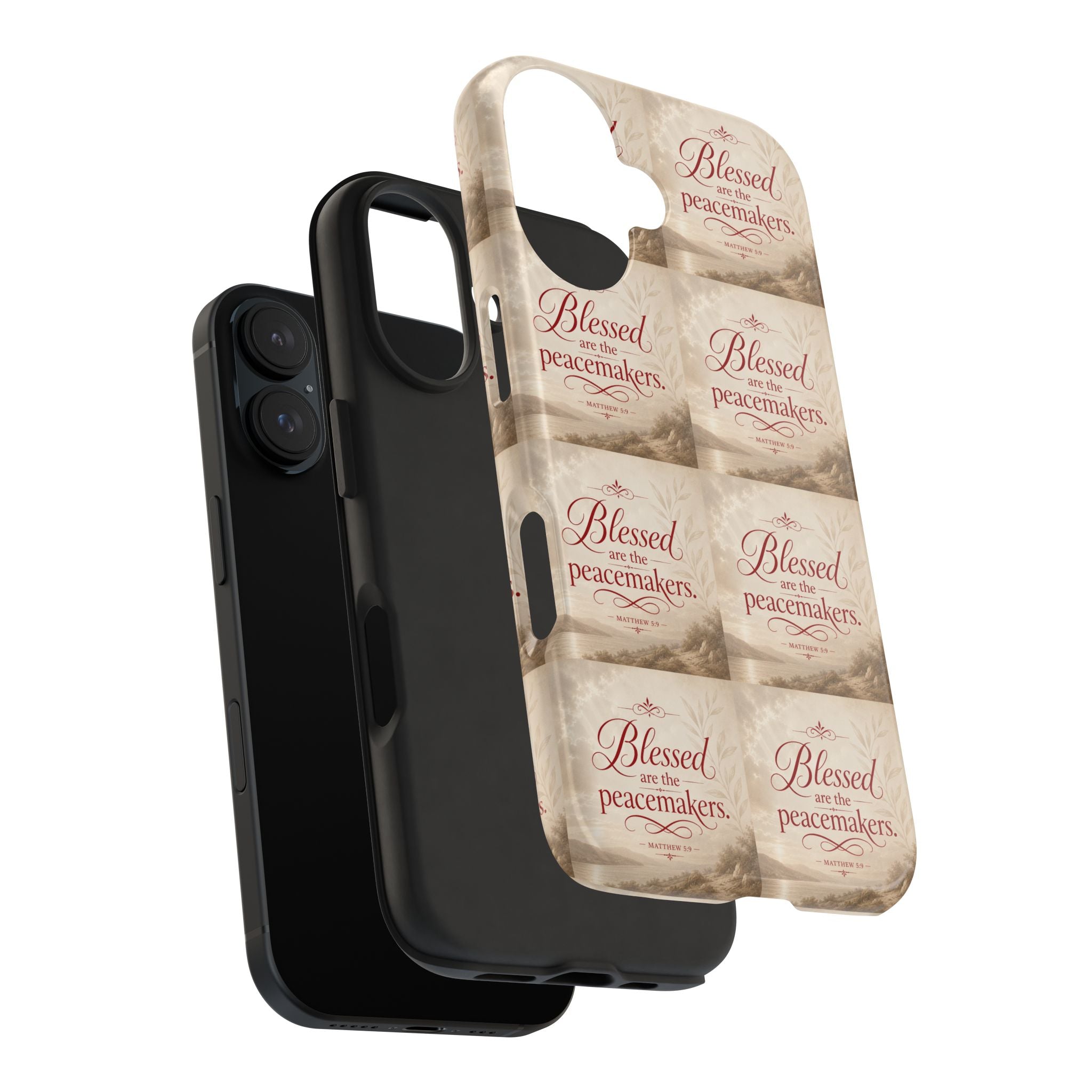 Blessed Are the Peacemakers Phone Case — Christian Inspirational Tough Phone Case