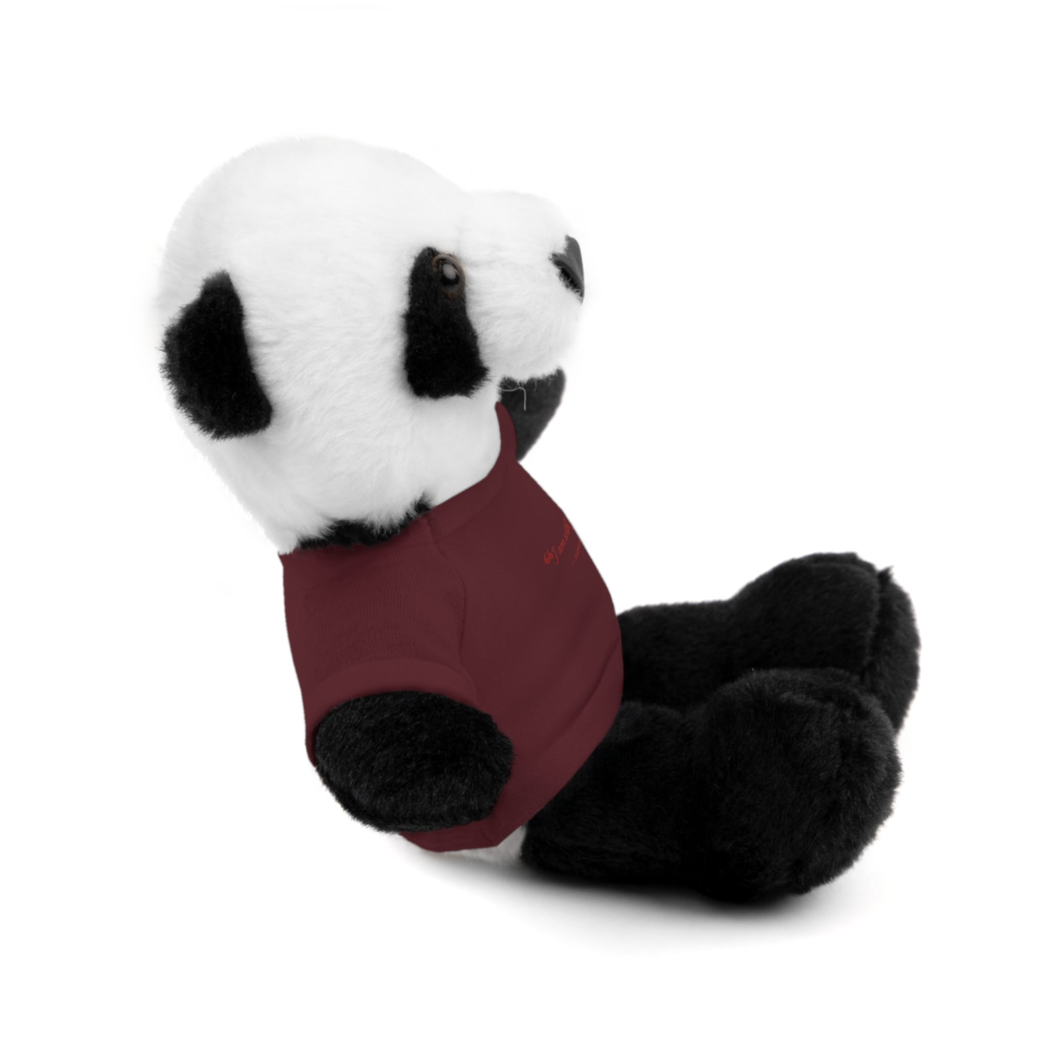 Plush Bear with “I am with you always.” — Matthew 28:20 Custom Tee – Soft Brown Teddy Gift