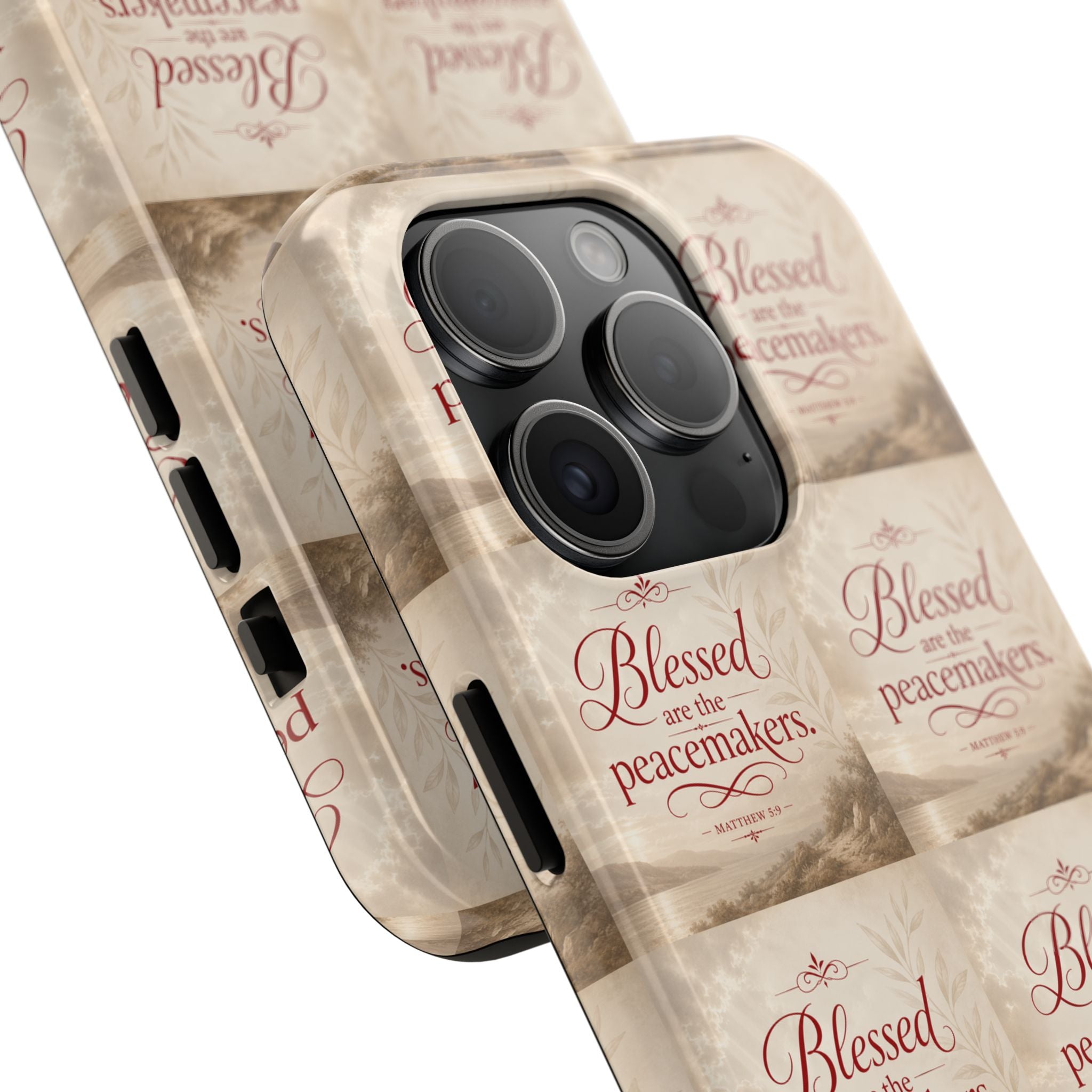 Blessed Are the Peacemakers Phone Case — Christian Inspirational Tough Phone Case