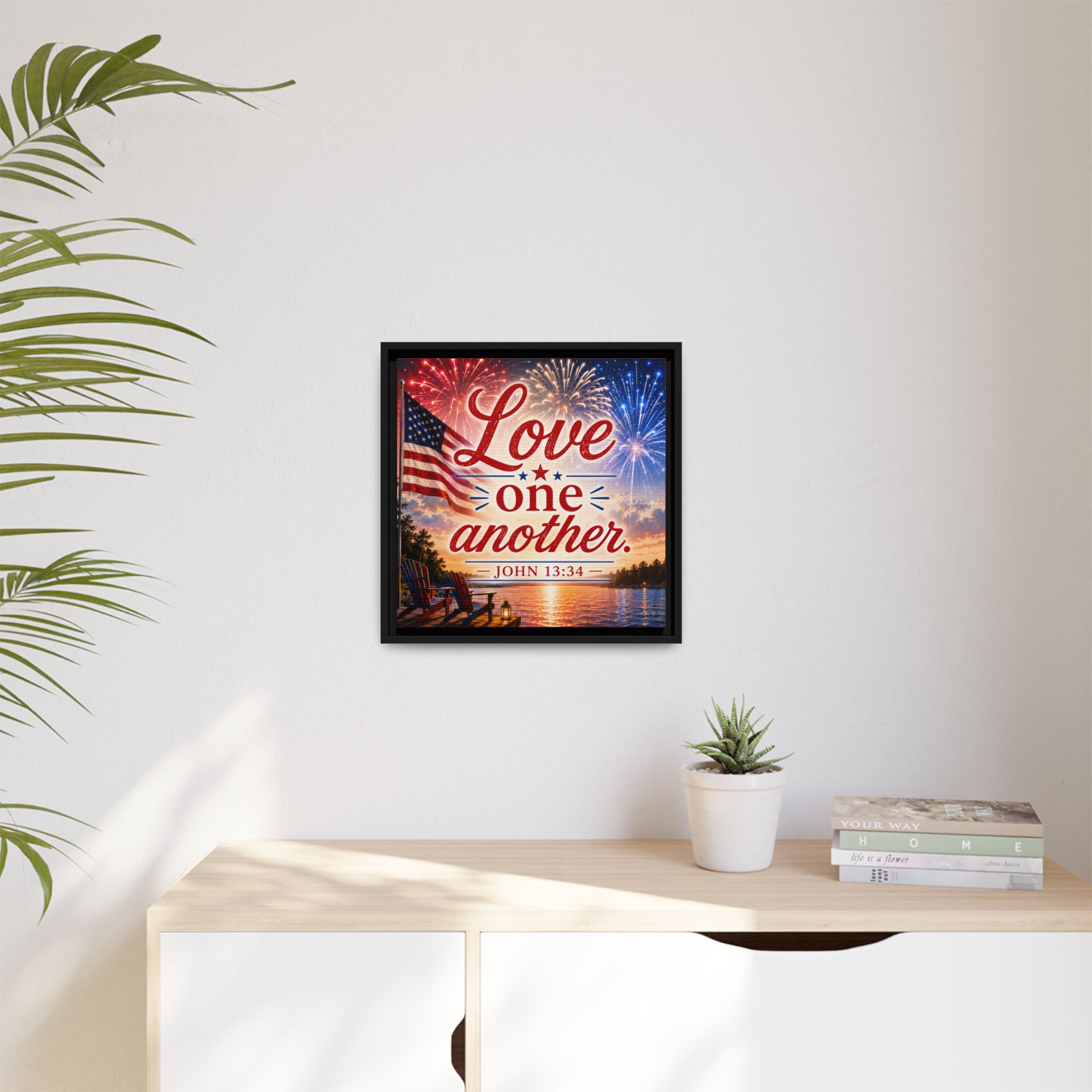 Matte Canvas, Framed (Multi-color)