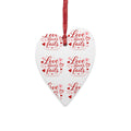 Heart Ornament — “Love Never Fails” Valentine Decoration