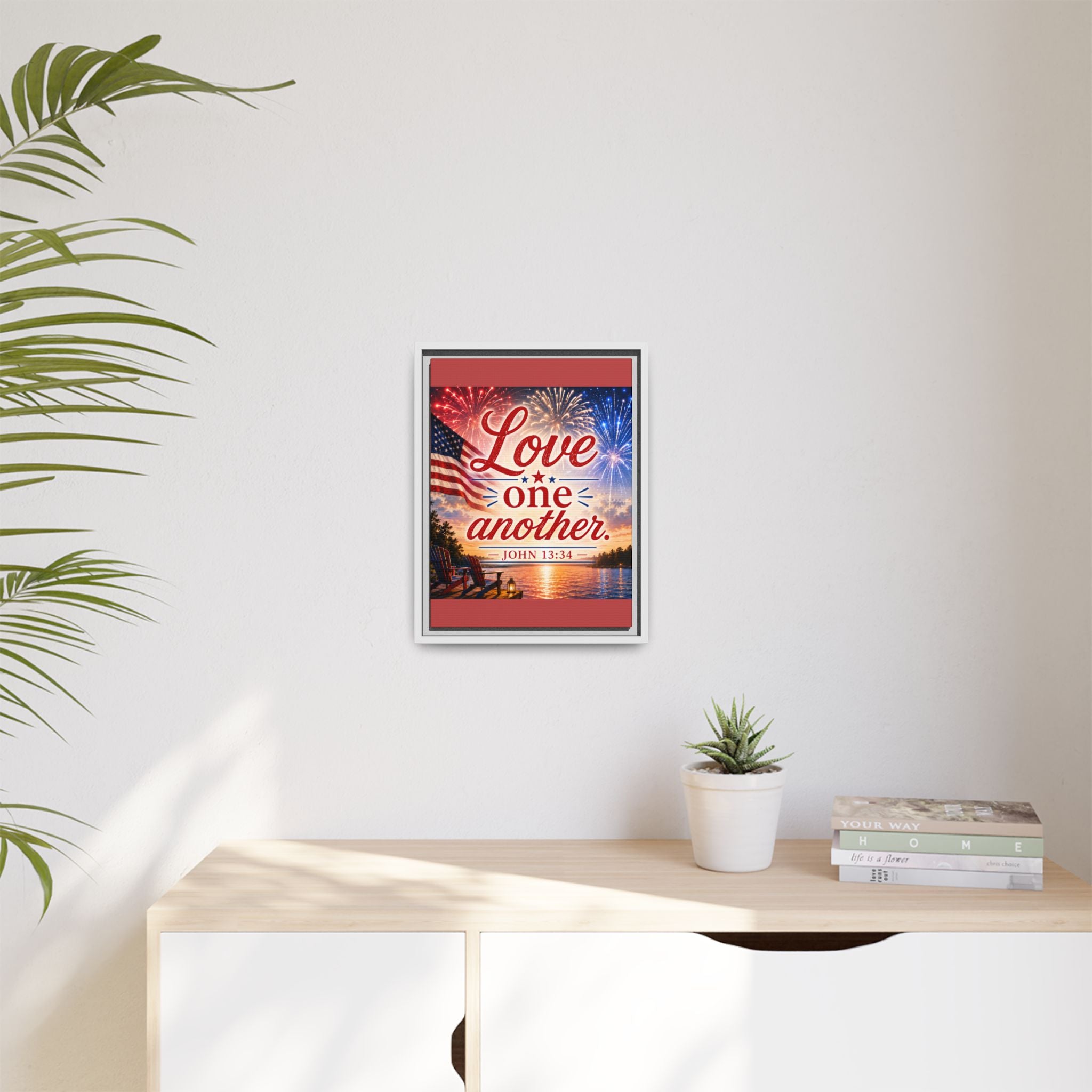 Matte Canvas, Framed (Multi-color)