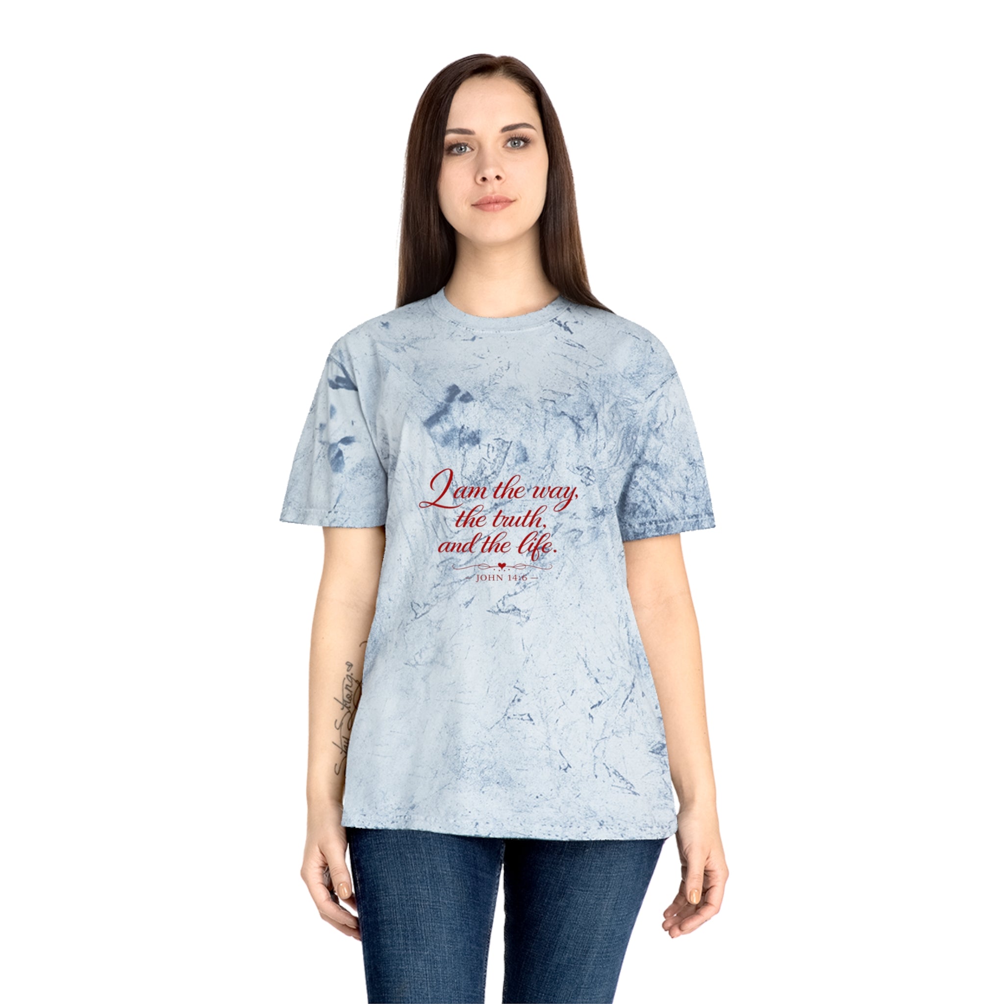 I Am the Way Tie-Dye T-Shirt — Inspirational Christian Quote Tee