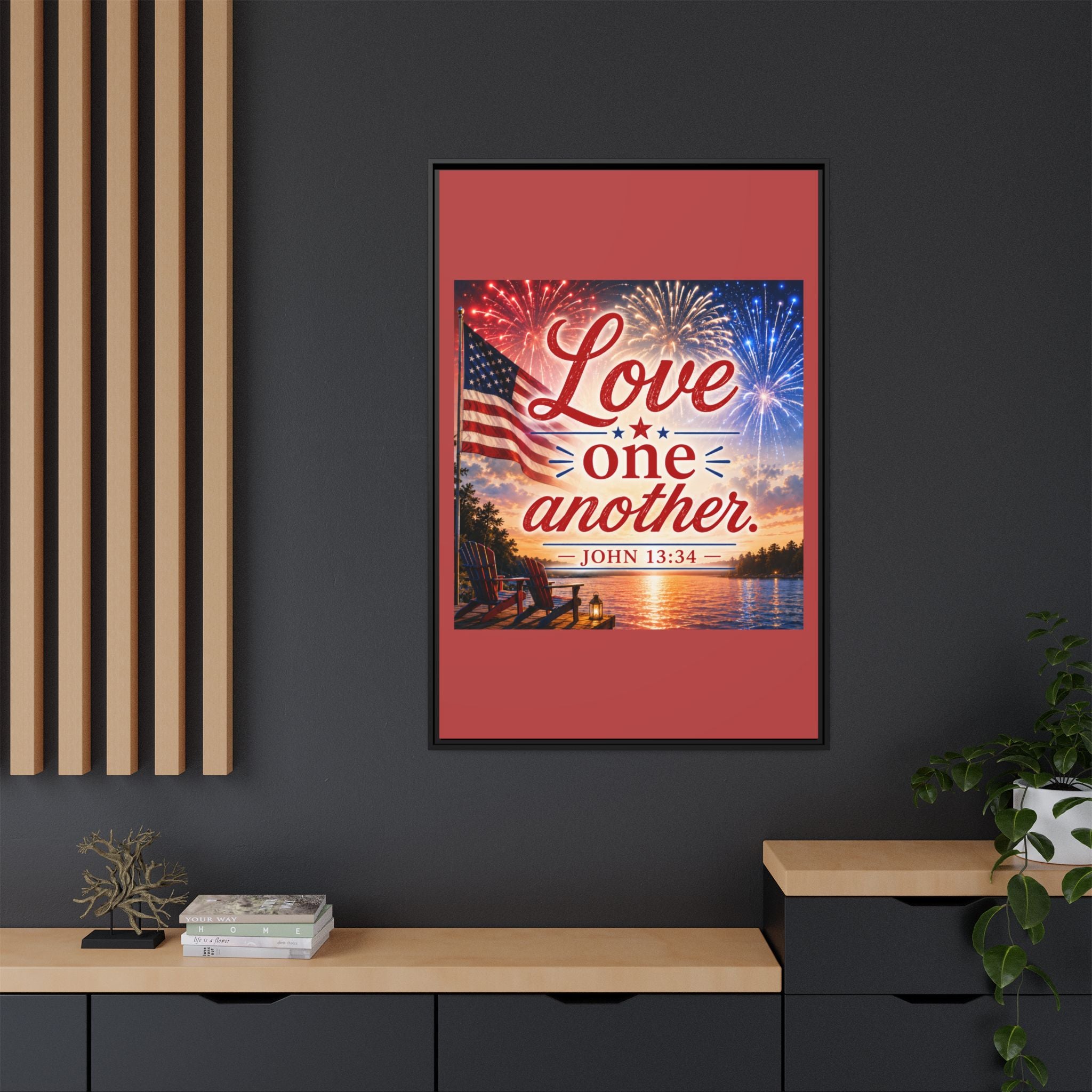 Matte Canvas, Framed (Multi-color)