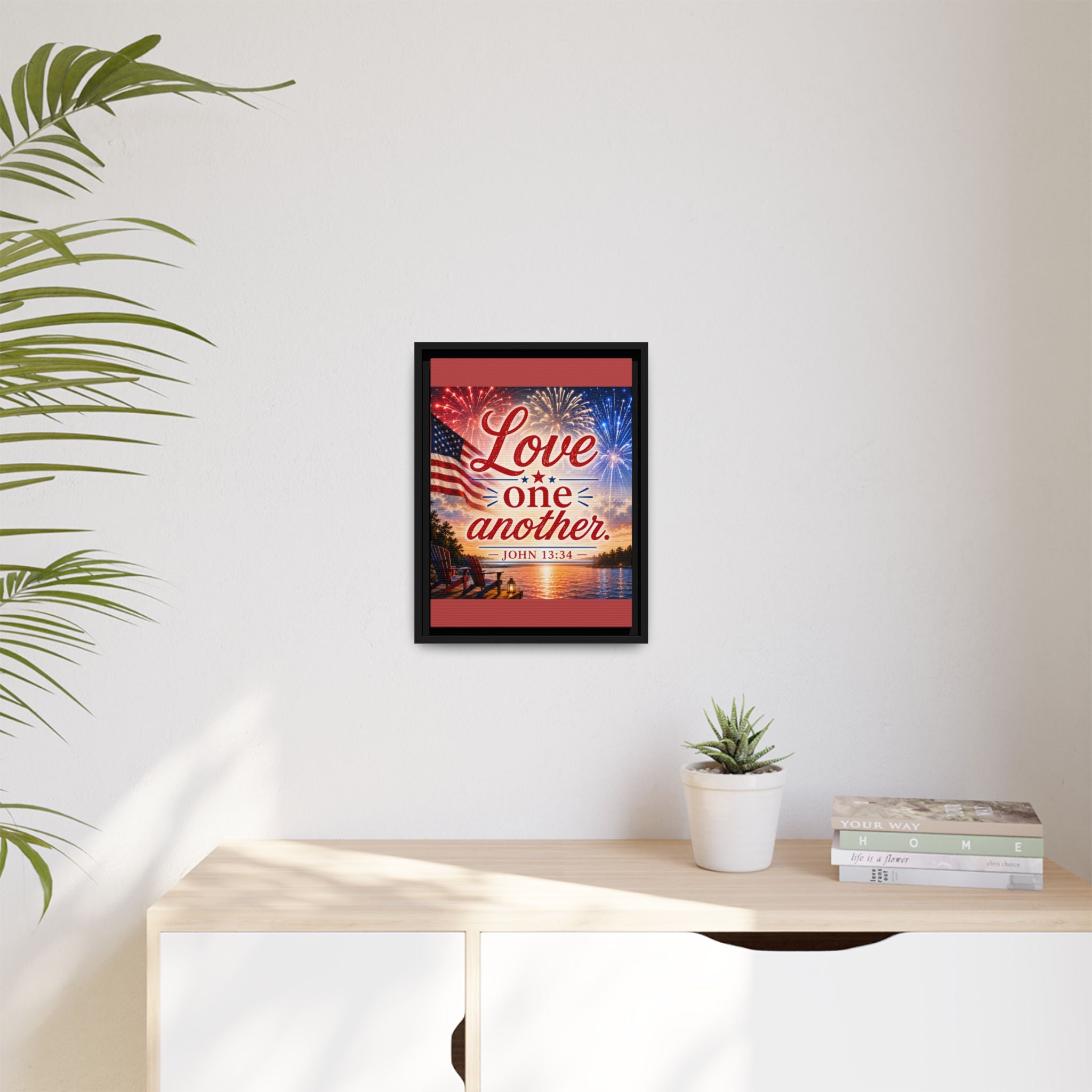 Matte Canvas, Framed (Multi-color)