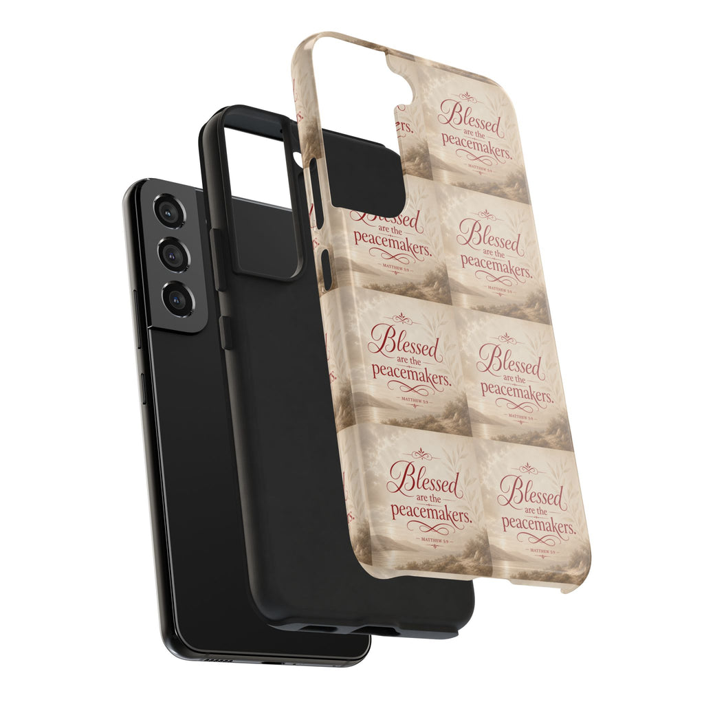 Blessed Are the Peacemakers Phone Case — Christian Inspirational Tough Phone Case